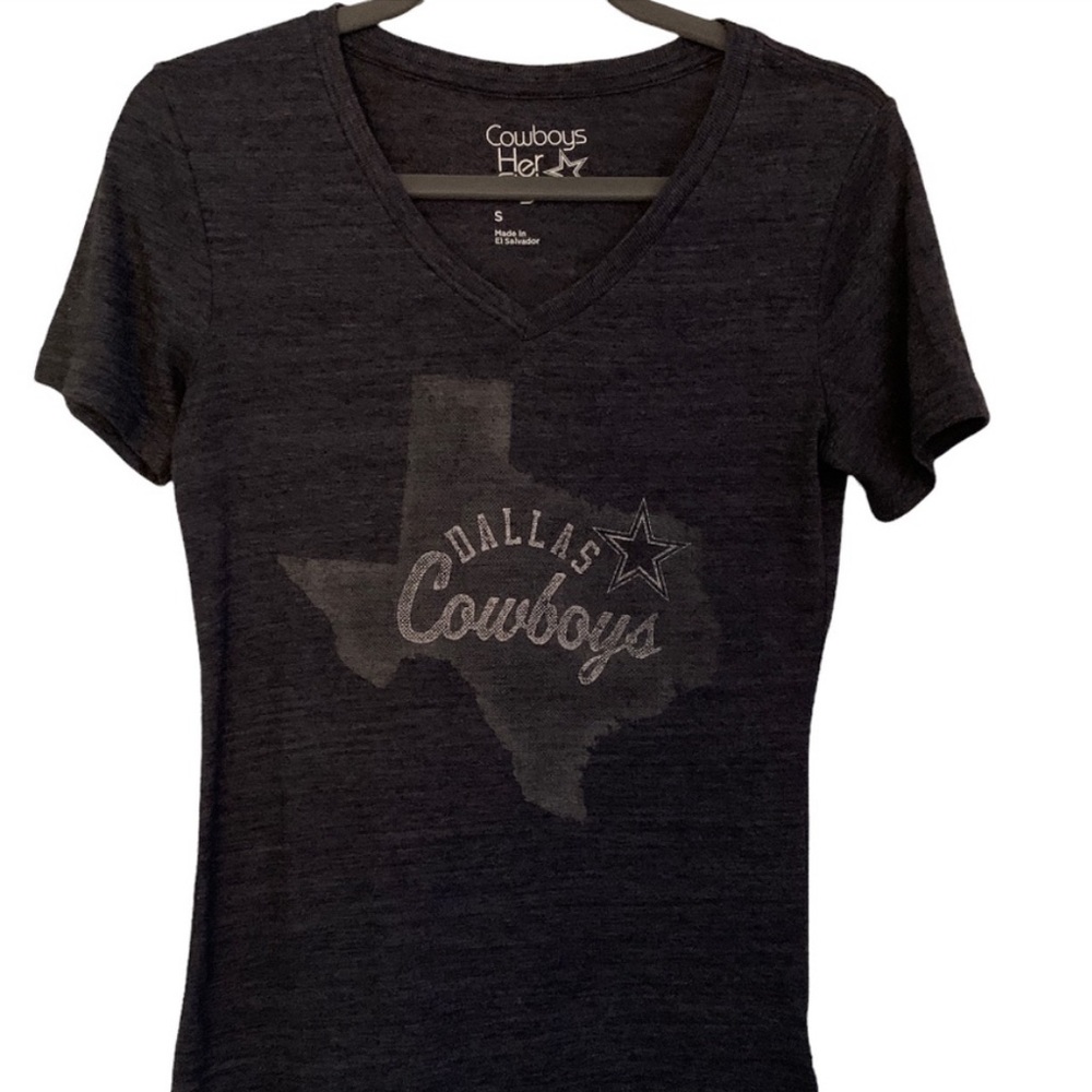Dallas Cowboys Womens T-Shirt Size S Small Cowboys Her Style Women's Blue NFL